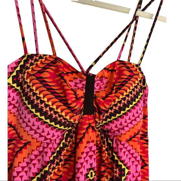 Carole Little Maxi Boho Sleeveless V Neck Summer Dress 12 - Picture 6 of 11